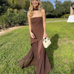 Luca | Alkalmi Maxi Ruha Női Strapless Aszimmetrikus