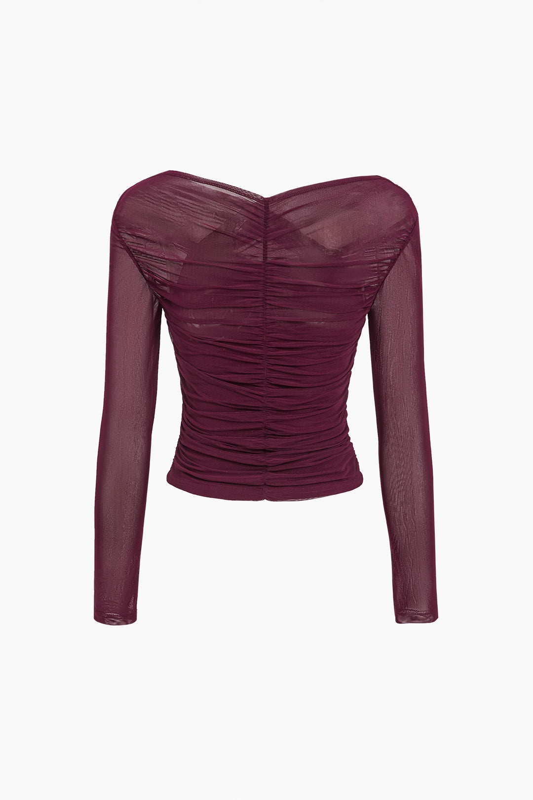 Luca | Cropped Top Női Hosszú Ujjú Drapírozott