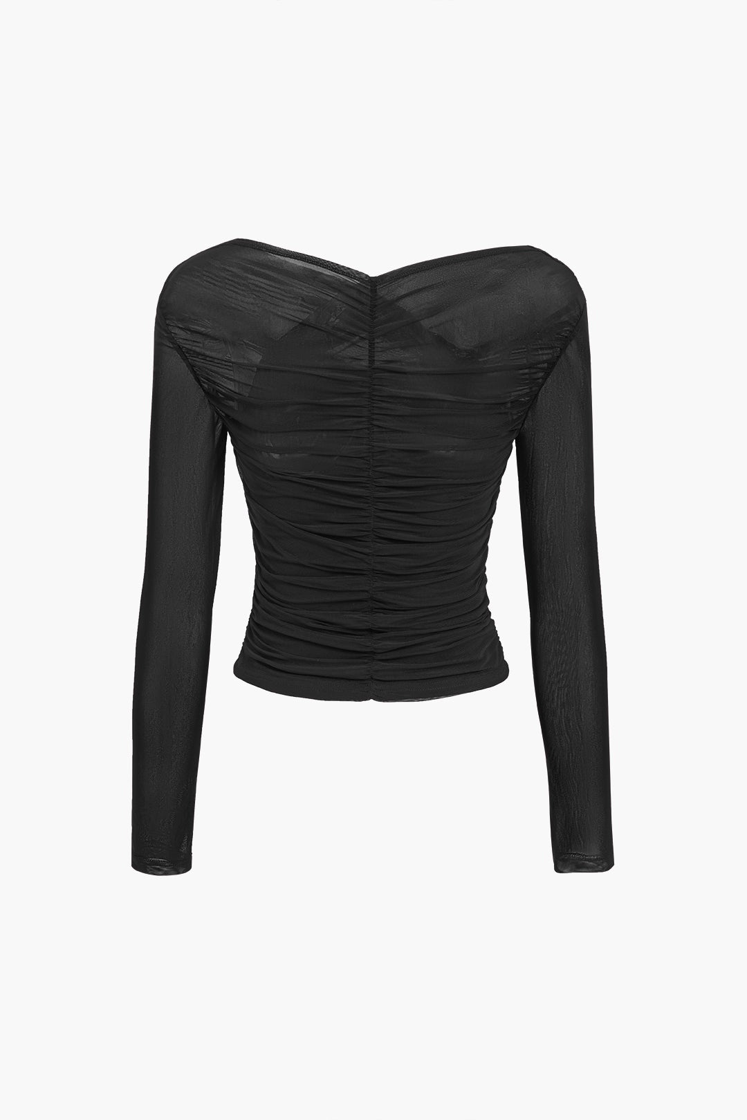 Luca | Cropped Top Női Hosszú Ujjú Drapírozott