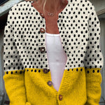 Marlene | Strickjacke mit Blumenmuster Damen Knopfleiste Vintage