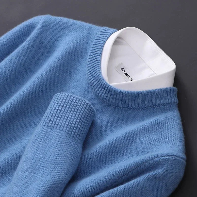 Marlene | Strickpullover aus Cashmere Damen Rundhals Langarm