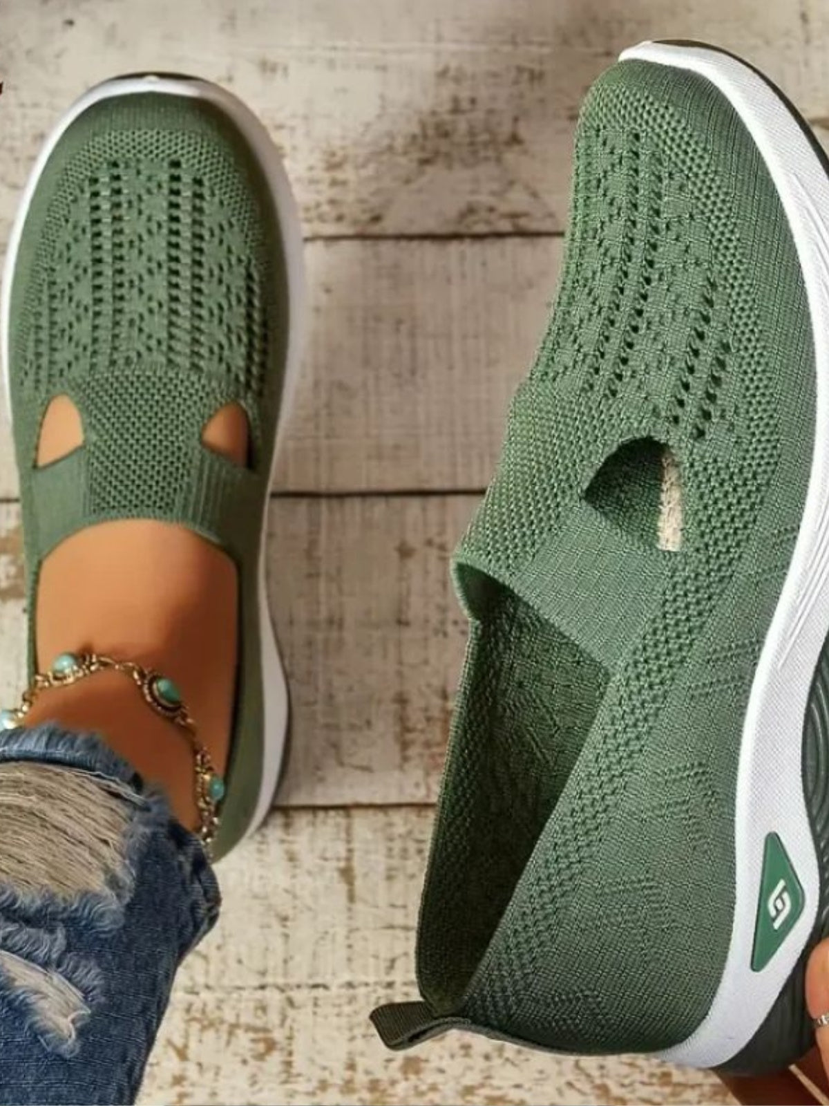 Márta | Mokaszin Női Kötött Anyagú Slip-on