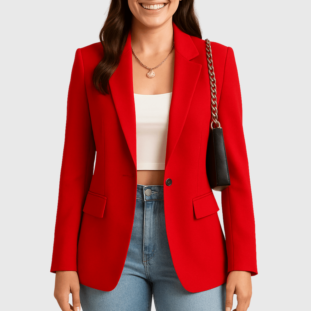 Women's Spring Tailored Blazer | Structured Fit Jacket