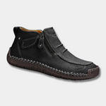 Maximilian | Leder Stiefelette Herren Seitlicher Reissverschluss Handnaht