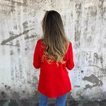 Melinda | Blézer Leopárdmintás Hajtókával Női Elegáns Zakó