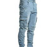 Miklós | Skinny Jeans Férfi Cargo Oldalzsebes