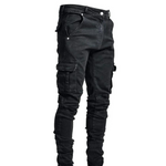 Miklós | Skinny Jeans Férfi Cargo Oldalzsebes