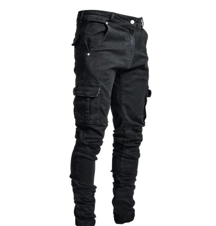 Miklós | Skinny Jeans Férfi Cargo Oldalzsebes
