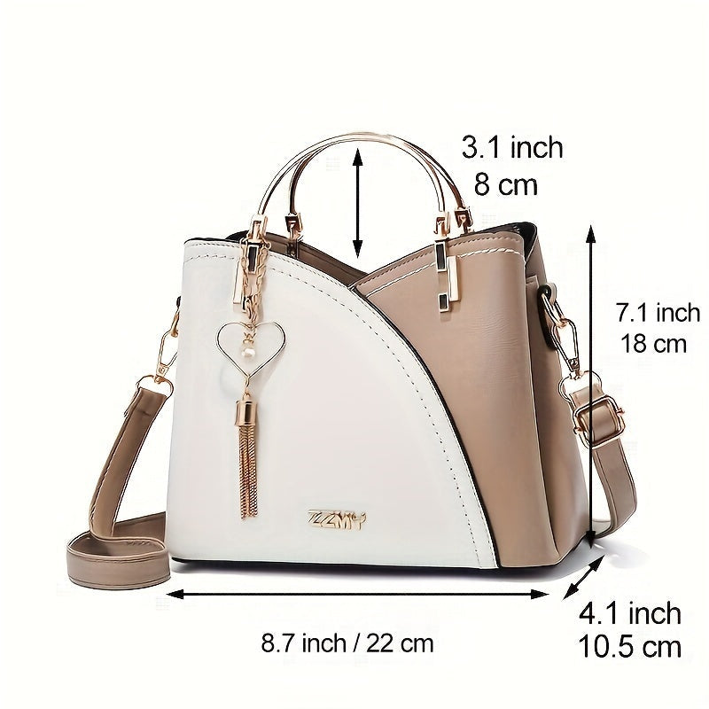 Mónika | Crossbody Táska Női Kétszínű Bojtos
