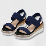 Mónika | Platform Szandál Espadrilles Talppal Női Rugalmas Pántos