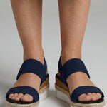 Mónika | Platform Szandál Espadrilles Talppal Női Rugalmas Pántos