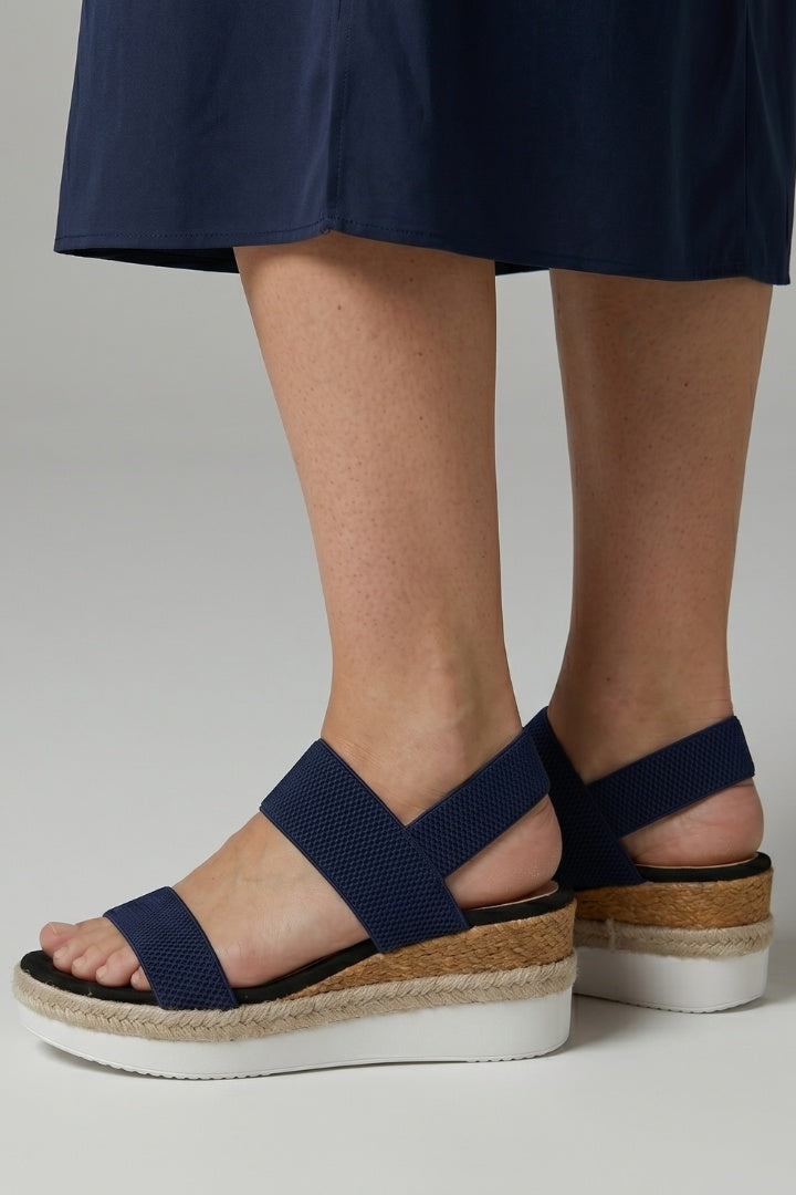 Mónika | Platform Szandál Espadrilles Talppal Női Rugalmas Pántos