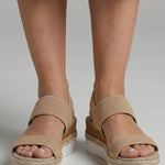 Mónika | Platform Szandál Espadrilles Talppal Női Rugalmas Pántos
