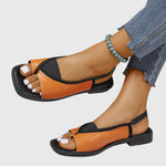 Mónika | Szandál Lapos Slingback Női Négyzetes Orrforma