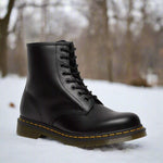 Nathalie | Schnürstiefel aus Leder Damen Robuste Gummisohle