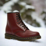 Nathalie | Schnürstiefel aus Leder Damen Robuste Gummisohle