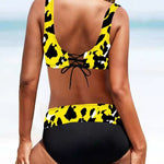 Eszter | Bikini Szett Női Mintás V-nyakú