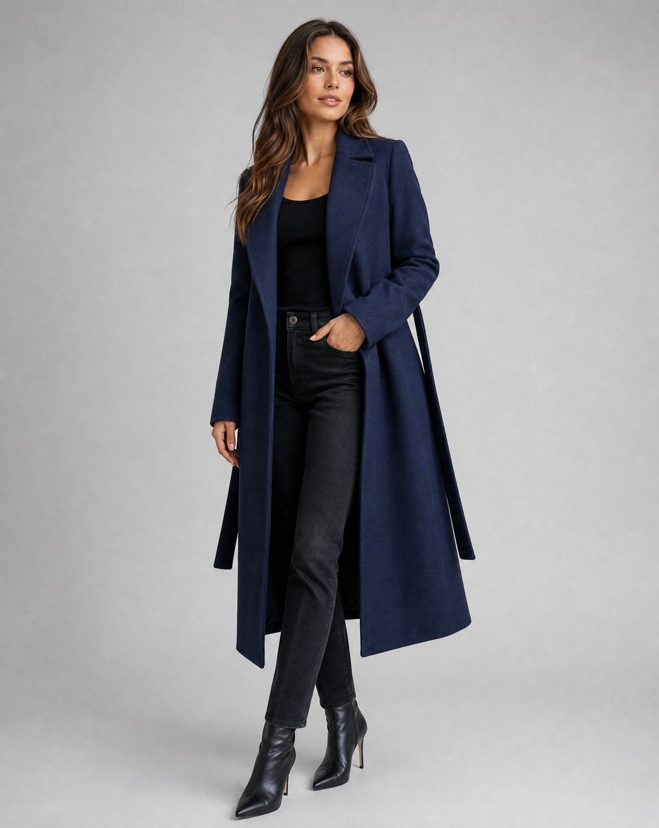 Nóra | Trench Coat Hosszú Női Öves Szövet