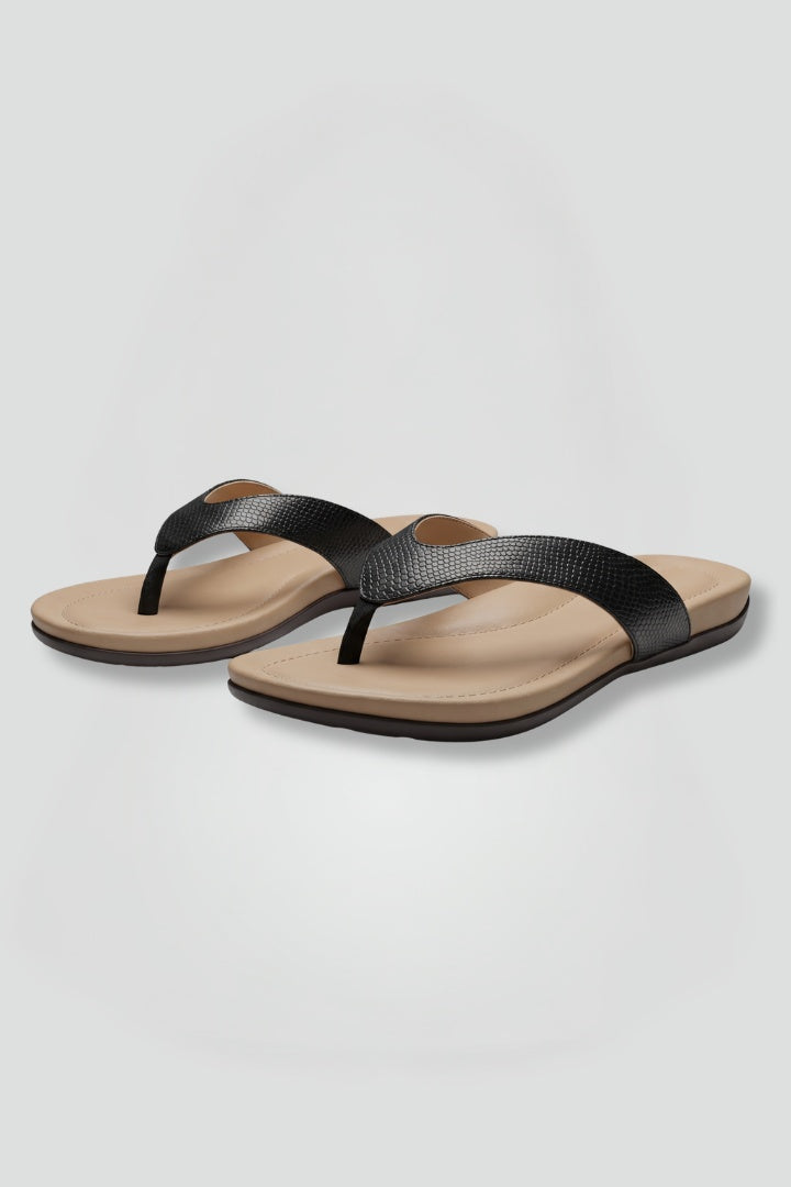 Orsolya | Flip Flop Szandál Lapos Női Textúrált Pánttal