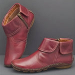 Paula | Chelsea Boots Damen Leder Reissverschluss Flach