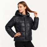 Paula | Daunenjacke Damen mit Kapuze Steppjacke Glanz