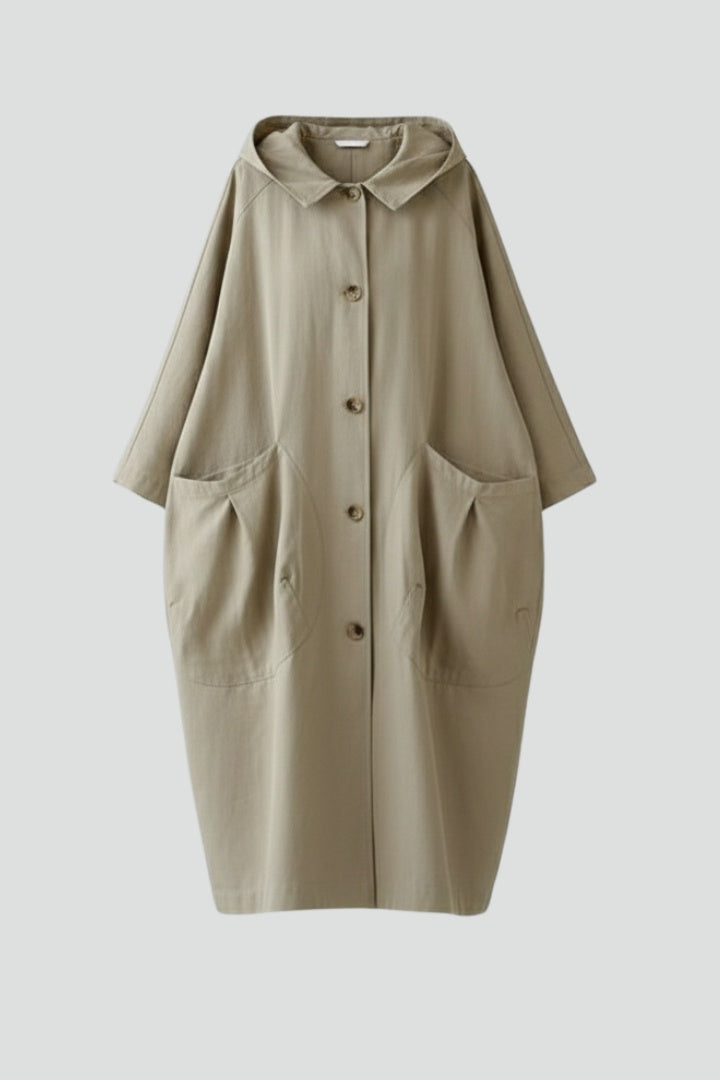 Petra | Átmeneti Kabát Női Kapucnis Oversize Trench