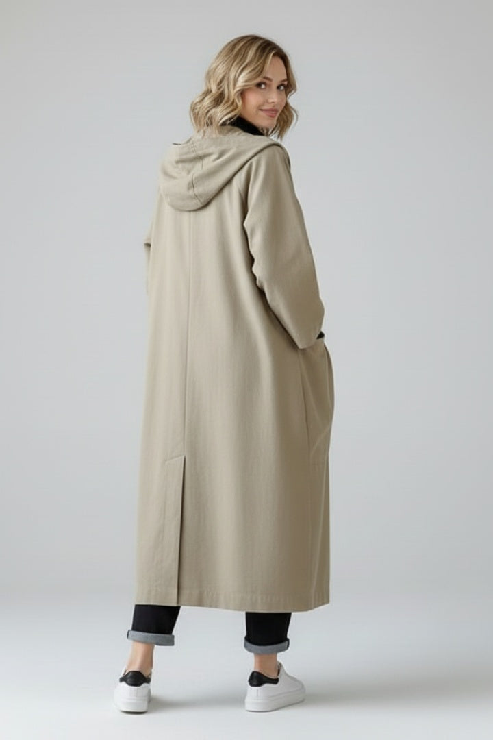 Petra | Átmeneti Kabát Női Kapucnis Oversize Trench