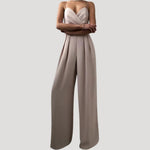Petra | Jumpsuit Női Széles Szárú Szívforma Nyakkivágással
