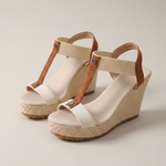 Petra | Platform Szandál Wedge Talpú Pántos Női Nyitott Orrú