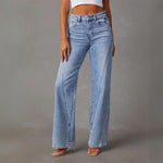 Petra | Széles Szárú Farmernadrág Női Magas Derekú Jeans