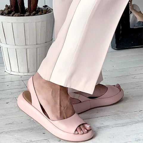 Piroska | Szandál Lapos Nyitott Orrú Női Kényelmi Slingback
