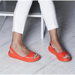 Piroska | Szandál Lapos Nyitott Orrú Női Kényelmi Slingback