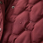 Priska | Lange Daunenjacke Damen mit Kapuze Taillenzug
