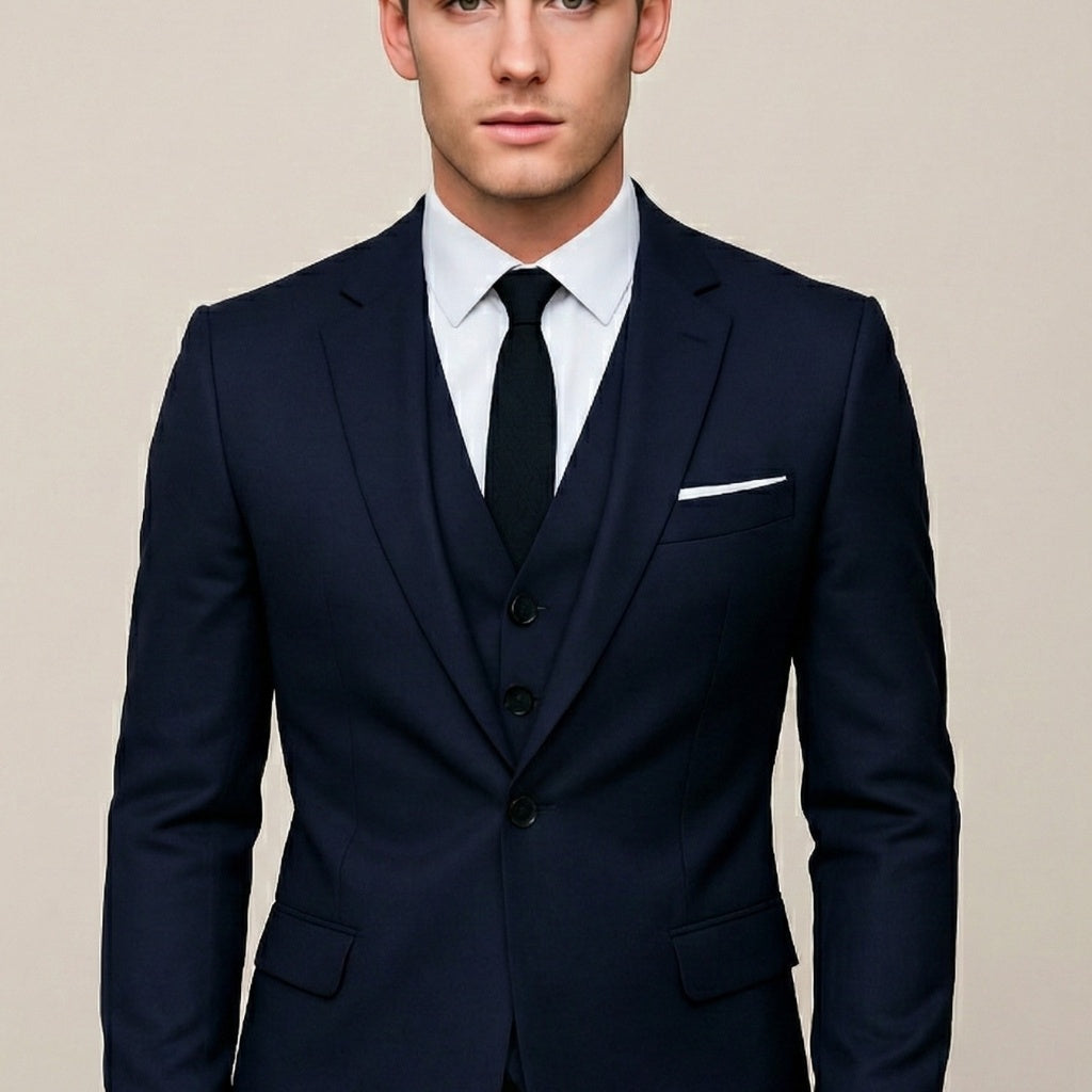 Rafael | Anzug Herren Dreiteilig Slim Fit Smoking Hochzeit