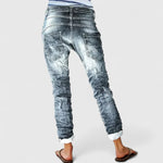 Renáta | Farmer Nadrág Női Slim Fit Koptatott