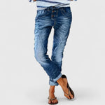 Renáta | Farmer Nadrág Női Slim Fit Koptatott