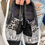 Renáta | Slip-On Mokaszin Női Mintás Vászon