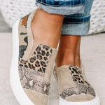Renáta | Slip-On Mokaszin Női Mintás Vászon