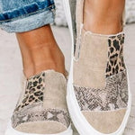 Renáta | Slip-On Mokaszin Női Mintás Vászon