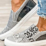 Renáta | Slip-On Mokaszin Női Mintás Vászon