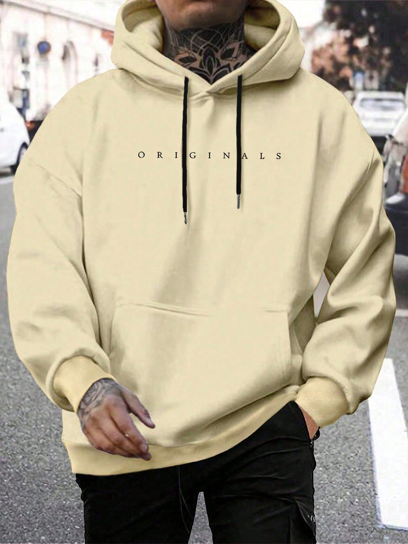 Roland | Kapucnis Pulóver Férfi Hoodie Felirattal