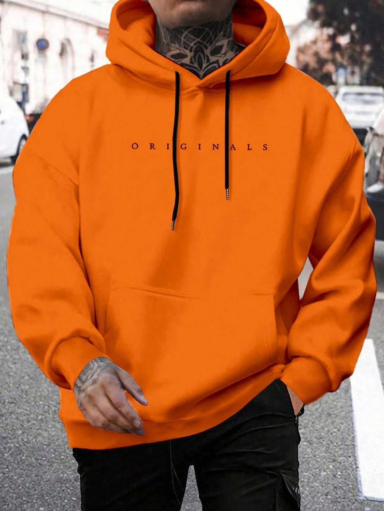 Roland | Kapucnis Pulóver Férfi Hoodie Felirattal