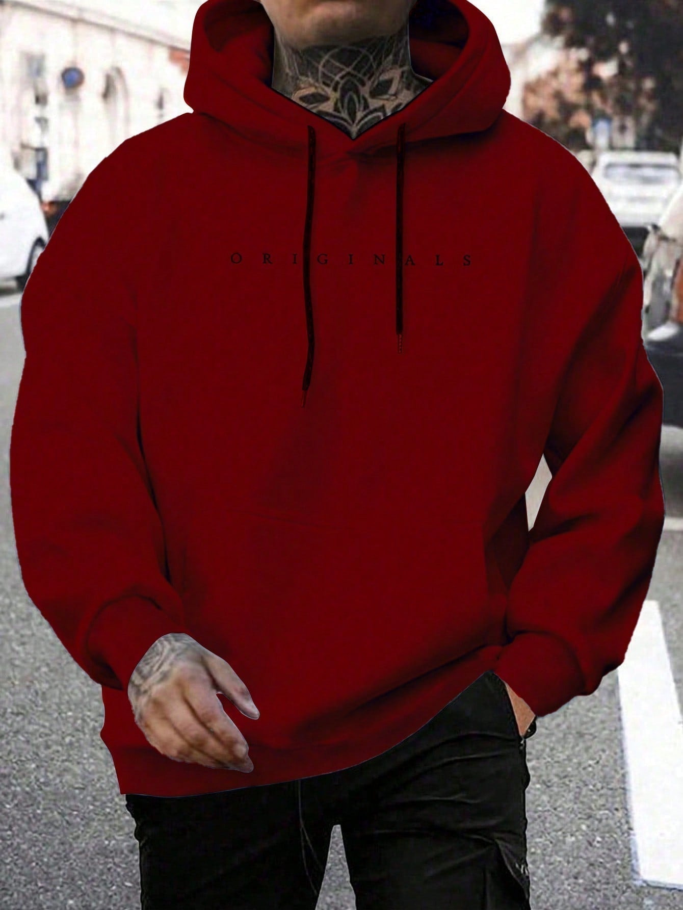 Roland | Kapucnis Pulóver Férfi Hoodie Felirattal