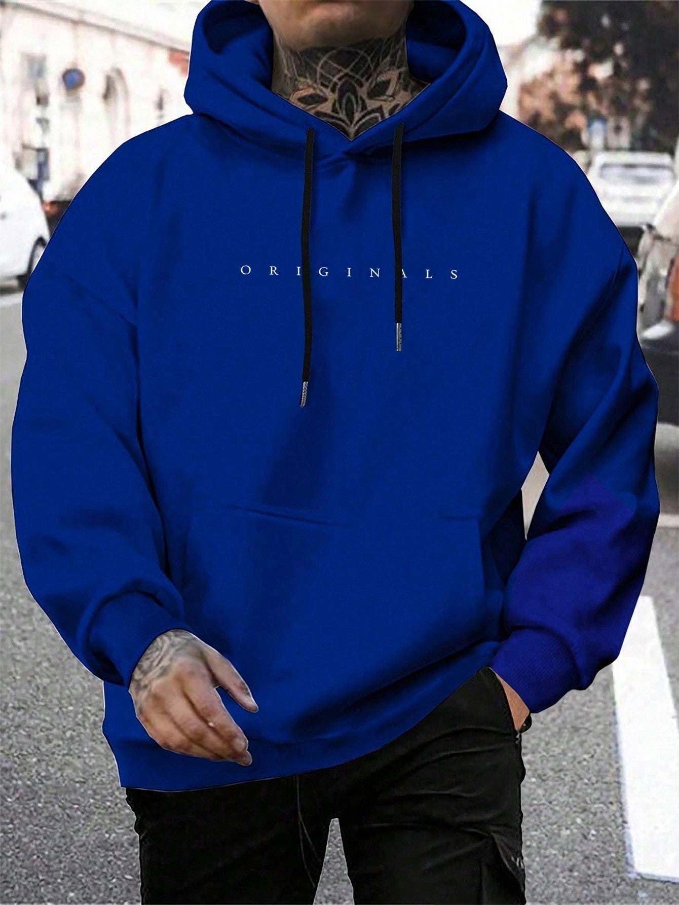 Roland | Kapucnis Pulóver Férfi Hoodie Felirattal