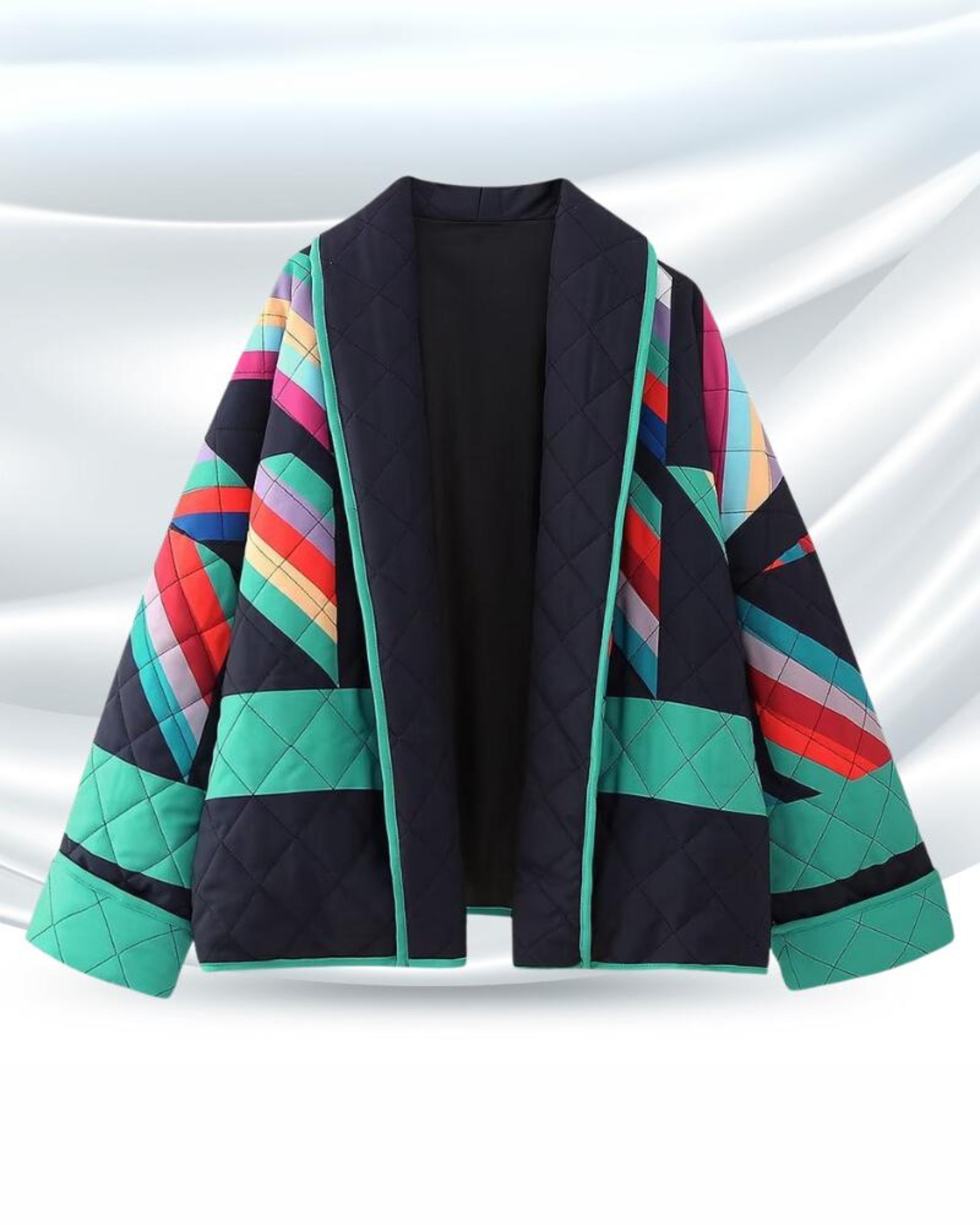 Ronja | Steppjacke Damen Patchwork Oversized