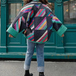 Ronja | Steppjacke Damen Patchwork Oversized
