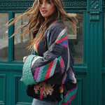 Ronja | Steppjacke Damen Patchwork Oversized