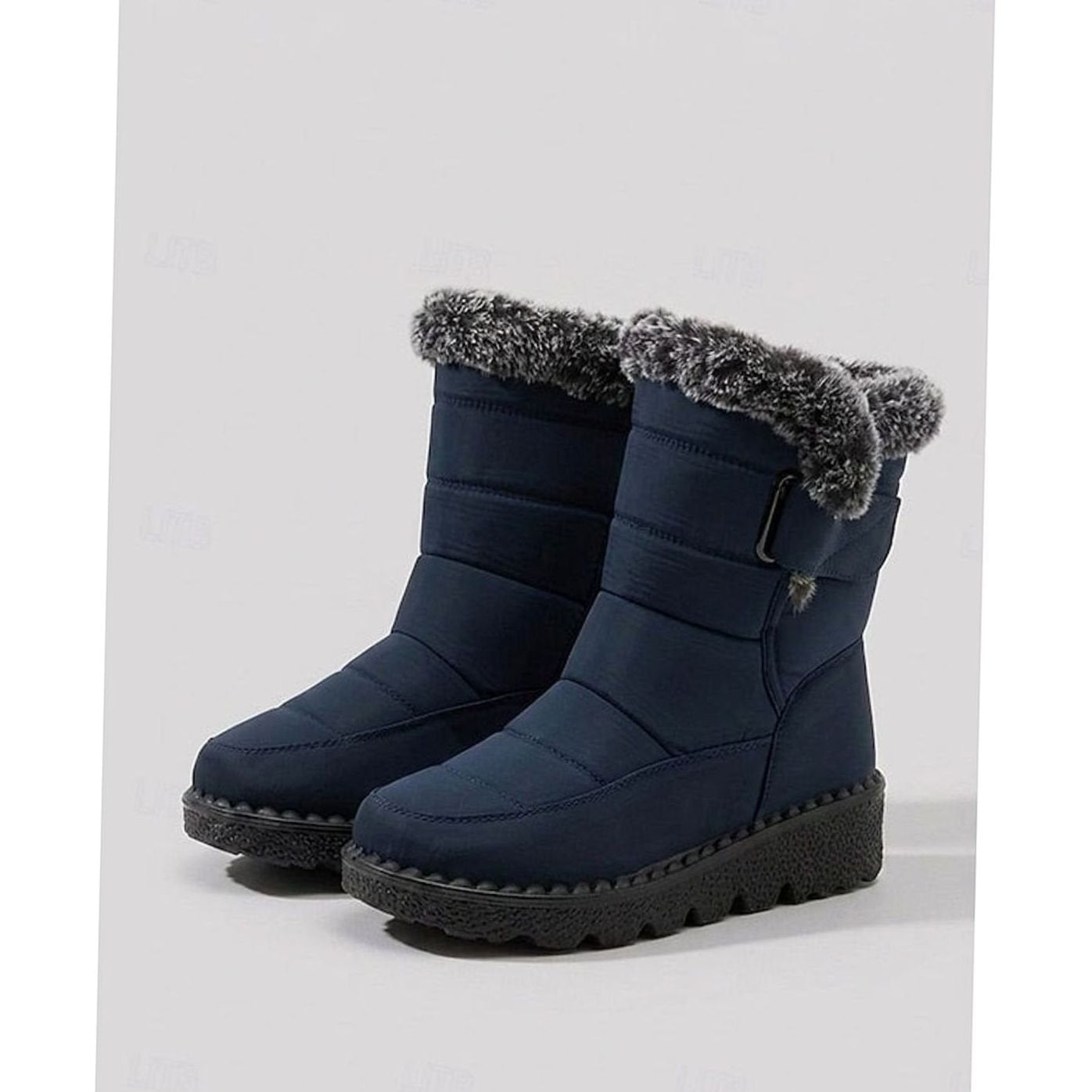 Rosalie | Schneestiefel Damen Kunstfell Gefüttert Rutschfeste Sohle