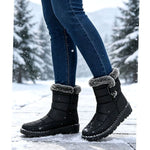 Rosalie | Schneestiefel Damen Kunstfell Gefüttert Rutschfeste Sohle