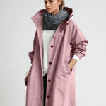 Sára | Trench Coat Női Hosszú Átmeneti Kabát Vízlepergető